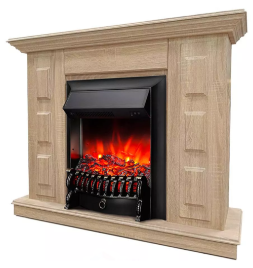 Каминокомплект Хорошие Камины Юпитер с очагом RealFlame Fobos Lux Black сосна — фото 2