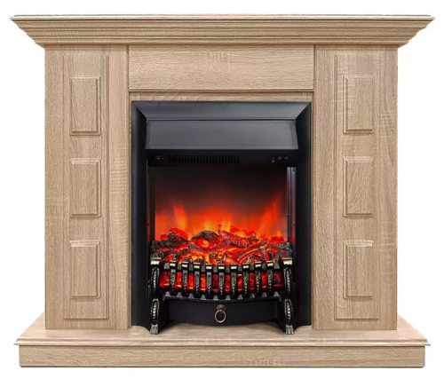 Каминокомплект Хорошие Камины Юпитер с очагом RealFlame Fobos Lux Black сосна — фото 1