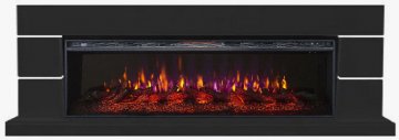 Каминокомплект Interflame Норд с очагом FreeSpace 60 LED FX QZ черный
