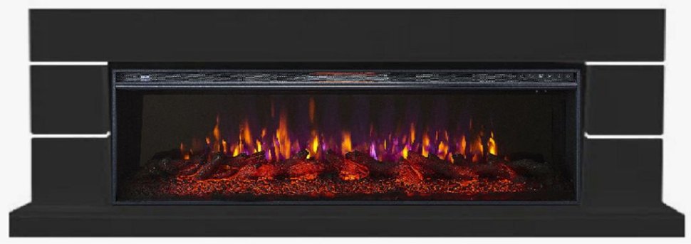 Каминокомплект Interflame Норд с очагом FreeSpace 60 LED FX QZ черный — фото 1