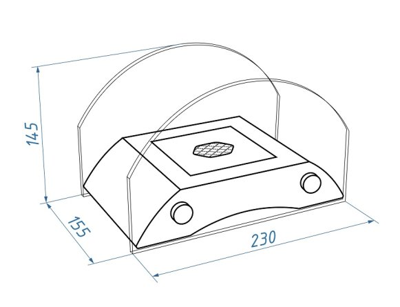 Настольный биокамин Lux Fire Царский мост S