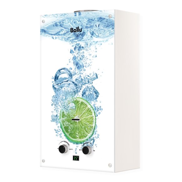 Изображение товара Газовый проточный водонагреватель Ballu GWH 10 Fiery Glass Lime 20 кВт