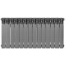 Биметаллический радиатор отопления Stout Titan Ventil 500 14 секций графит RAL 7024