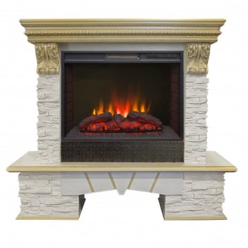 Каминокомплект RealFlame Rockland LUX 25/25,5 с очагом Sparta 25,5 LED