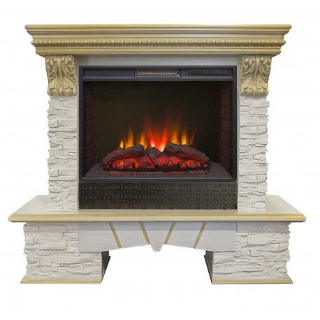 Каминокомплект RealFlame Rockland LUX 25/25,5 с очагом Sparta 25,5 LED Каминокомплект RealFlame Rockland LUX 25/25,5 с очагом Sparta 25,5 LED