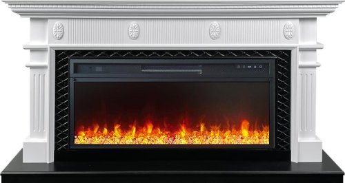 Каминокомплект Royal Flame Carlyle с очагом Vision 42 LED белый с черным — фото 1