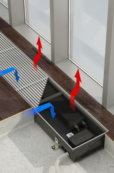 Изображение товара Внутрипольный конвектор Varmann Qtherm Electro QE 230.110.1750 RR U EV1 для электросети