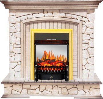 Каминокомплект Royal Flame Preston с очагом Fobos FX M Brass