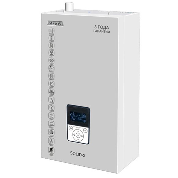 Изображение товара Настенный электрический котел Zota SOLID-X 6 для отопления и ГВС