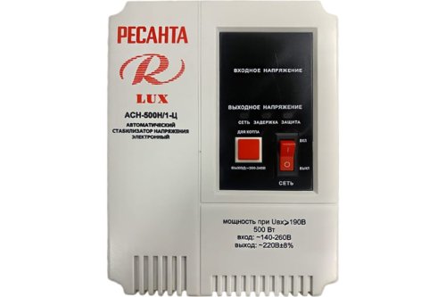 Стабилизатор напряжения Ресанта АСН-500Н/1-Ц Lux — фото 1