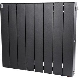 Биметаллический радиатор отопления Rifar Supremo Ventil SVR 500 8 секций нижнее правое подключение антрацит