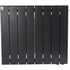 Биметаллический радиатор отопления Rifar Supremo Ventil SVR 500 8 секций нижнее правое подключение антрацит