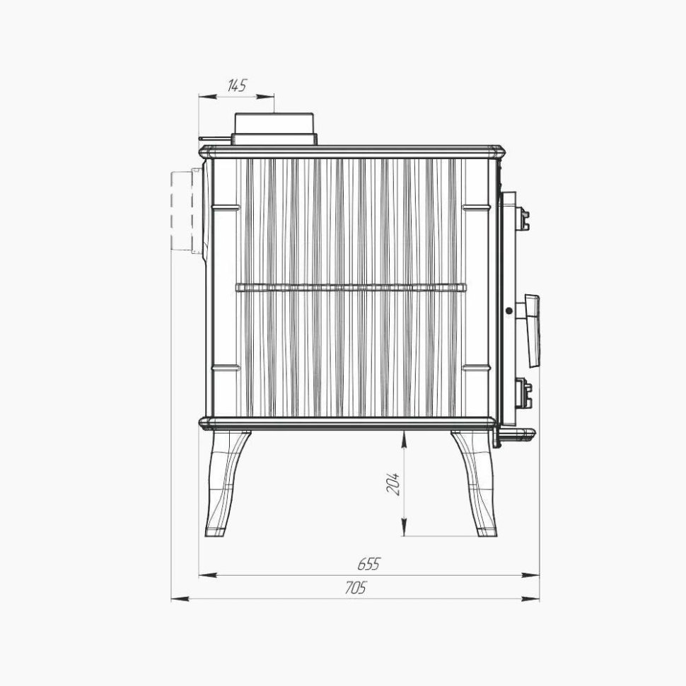 Печь-камин PROMetall Маэстро