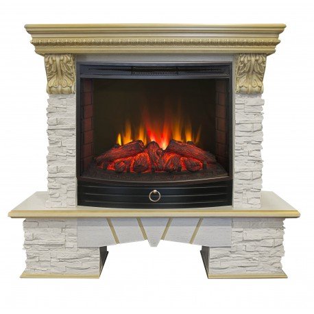 Каминокомплект RealFlame Rockland LUX 25/25,5 с очагом Evrika 25,5 LED Каминокомплект RealFlame Rockland LUX 25/25,5 с очагом Evrika 25,5 LED