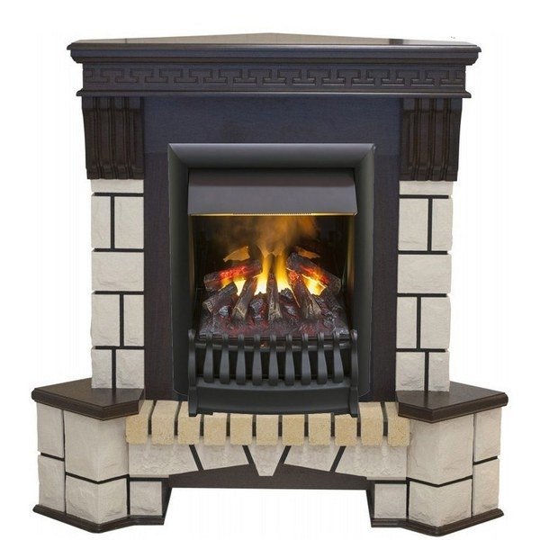 Каминокомплект RealFlame Stone Corner new STD/EUG с очагом 3D Oregan Каминокомплект RealFlame Stone Corner new STD/EUG с очагом 3D Oregan