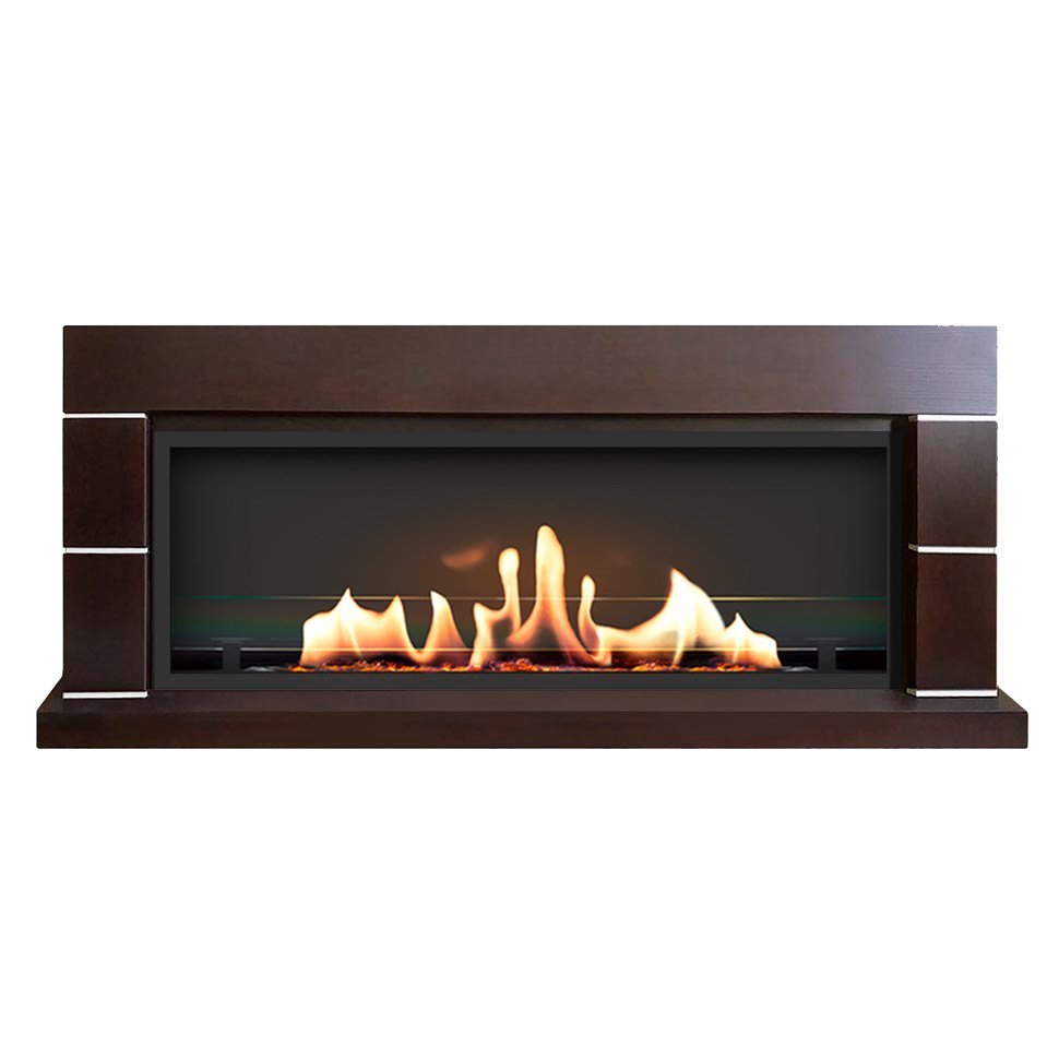 Встроенный портальный биокамин SteelHeat Alaska Long стекло