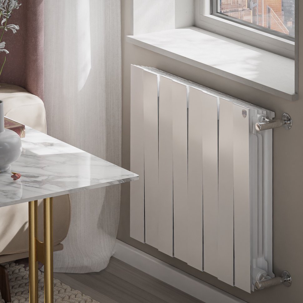 Биметаллический радиатор отопления Royal Thermo PianoForte 500 белый 8 секций — фото 5