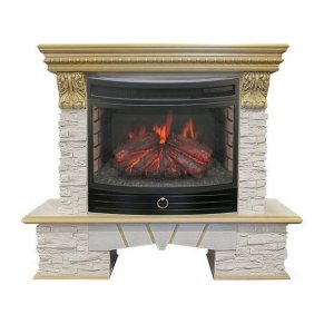 Каминокомплект RealFlame Rockland LUX 25/25,5 с очагом Firefield 25 S IR
