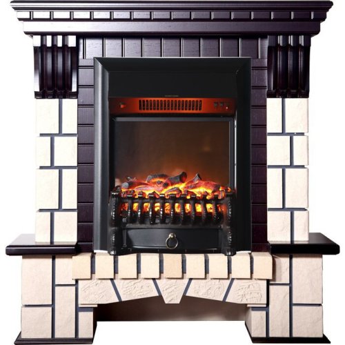 Каминокомплект Interflame Экстер М темный дуб с очагом Fobos FX M Black — фото 1
