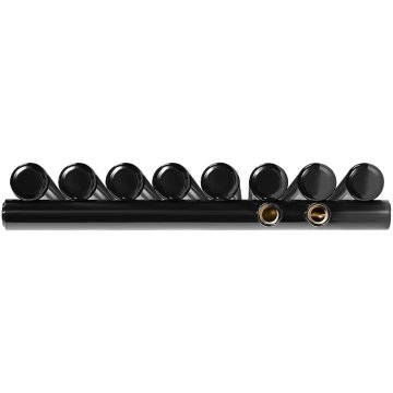 Стальной трубчатый радиатор Stout Tube Round R40 1-1750-8 RT RAL9005