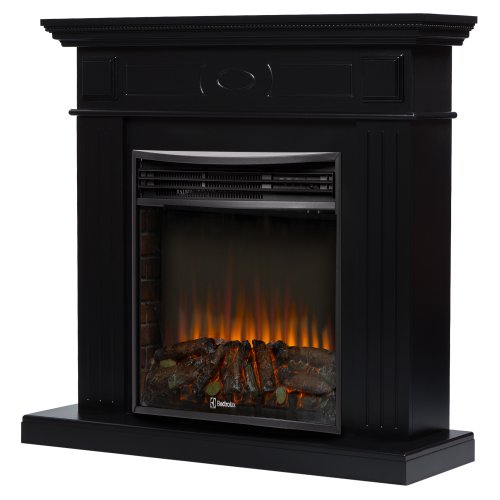 Каминокомплект Firelight Bianco 30 с очагом Electrolux EFP/P-3320RLS N черная эмаль — фото 2