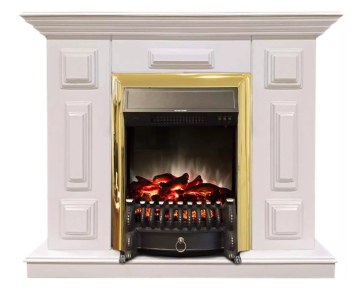 Каминокомплект Хорошие Камины Юпитер с очагом RealFlame Fobos Lux BR S белый