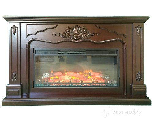 Каминокомплект Interflame Версаль коньячный дуб с очагом Foton 36 LED FX QZ — фото 1