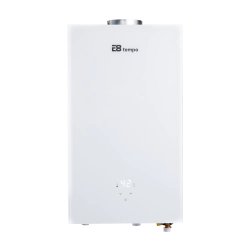 Проточный газовый водонагреватель E8 tempo E8WAY24 (белая стеклянная панель)