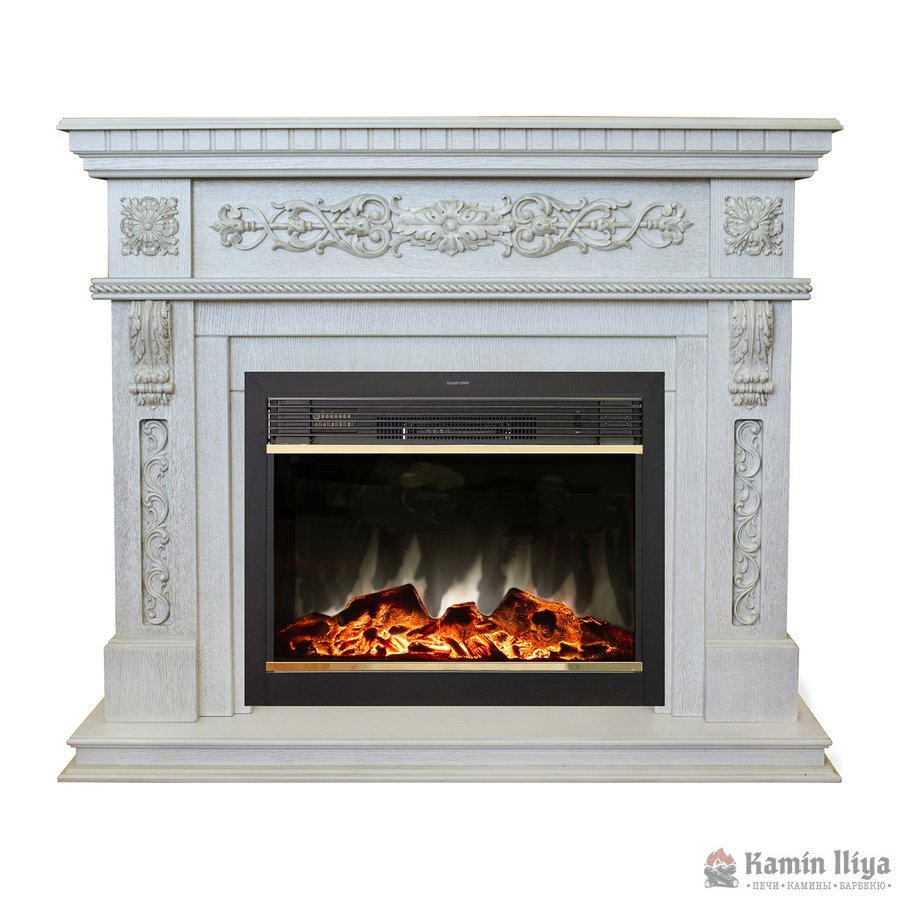 Каминокомплект RealFlame Estella 25,5/26 WT с очагом MoonBlaze LUX Brass Каминокомплект RealFlame Estella 25,5/26 WT с очагом MoonBlaze LUX Brass