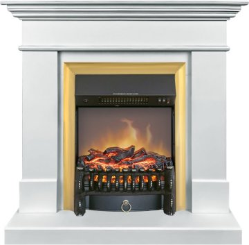 Каминокомплект Royal Flame California STD SFT с очагом Fobos FX M Brass белый (разборный)