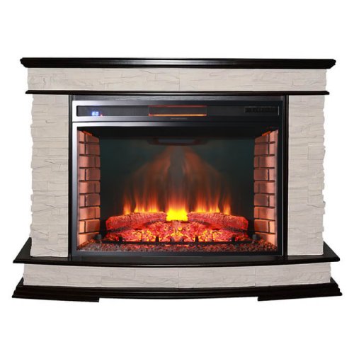 Каминокомплект Interflame Памир сланец темный дуб с очагом Panoramic 33 LED FX QZ — фото 1