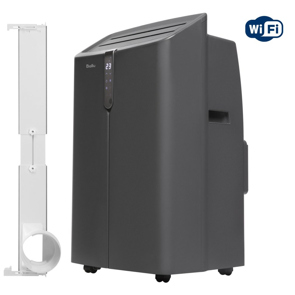 Мобильный кондиционер Ballu BPAC-14 IE/N6 Smart Inverter с адаптером Ballu UniPort 1.0