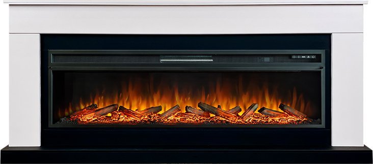 Каминокомплект Royal Flame Bergen 60 (Разборный) с очагом Vision 60 LOG LED белый с черным — фото 1