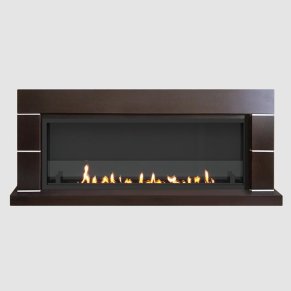 Встроенный портальный биокамин SteelHeat Alaska Long стекло стемалит