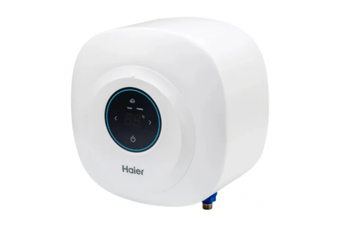 Накопительный электрический водонагреватель Haier ES10V-EQ1 над раковиной — фото 1