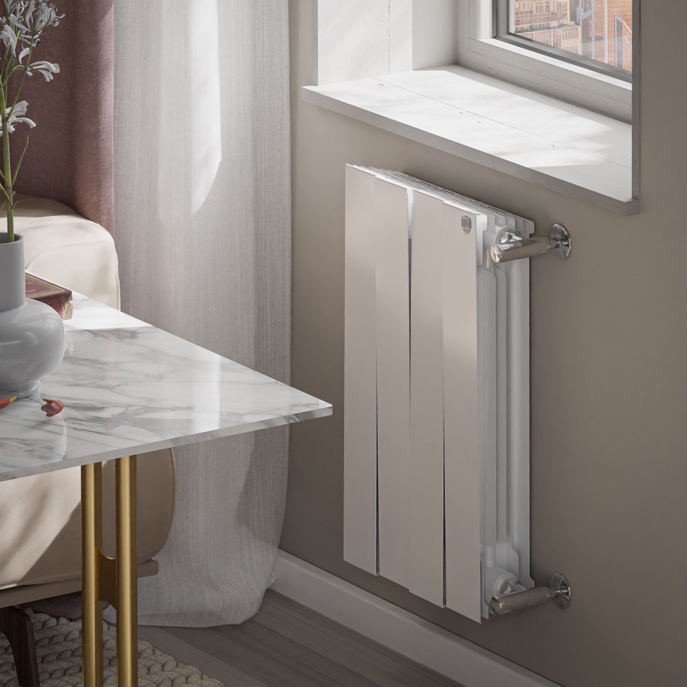 Биметаллический радиатор отопления Royal Thermo PianoForte 500 белый 4 секции — фото 5