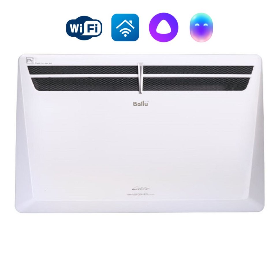 Электрический конвектор Ballu Transformer с блоком управления и шасси BEC/EVU-1000-2.5I (инверторный)