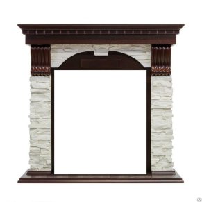 Портал Dimplex Dublin Classic арочный сланец белый