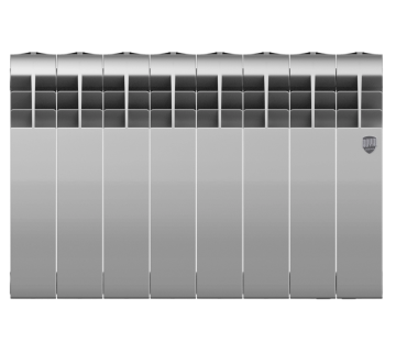 Биметаллический радиатор отопления Royal Thermo BiLiner B 350 8 секций Silver Satin