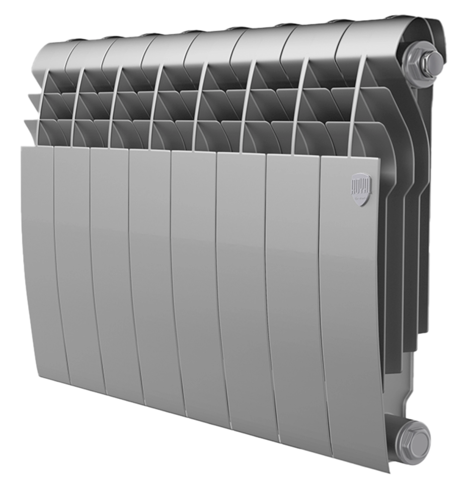 Биметаллический радиатор отопления Royal Thermo BiLiner B 350 8 секций Silver Satin