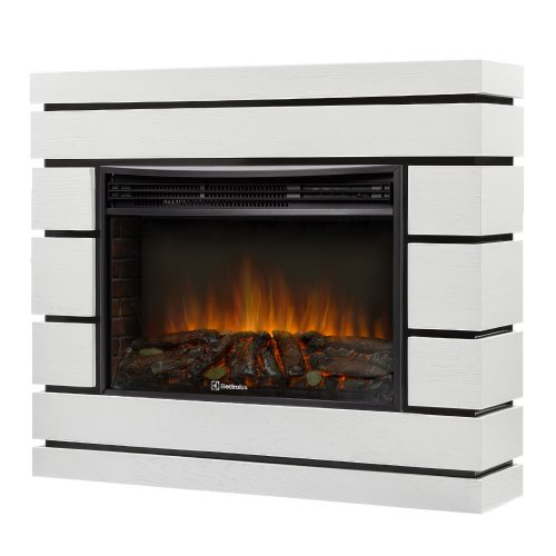Каминокомплект Firelight Moderno 25 с очагом Electrolux EFP/P-2720RLS N шпон белый дуб — фото 2