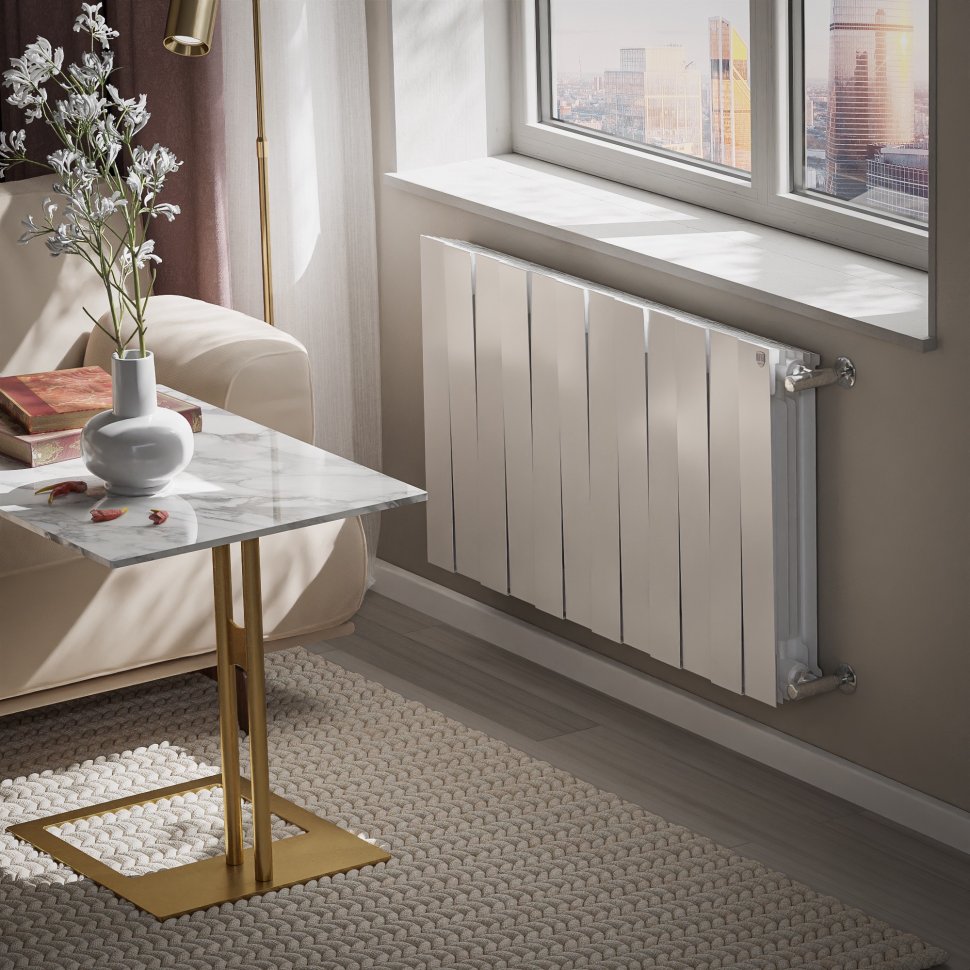 Биметаллический радиатор отопления Royal Thermo PianoForte 500 белый 12 секций — фото 5