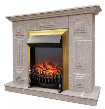 Каминокомплект Хорошие Камины Юпитер с очагом RealFlame Fobos Lux BR S мрамор