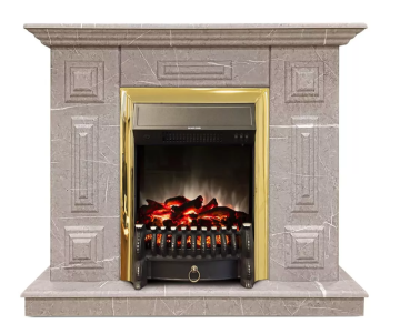 Каминокомплект Хорошие Камины Юпитер с очагом RealFlame Fobos Lux BR S мрамор