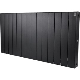 Биметаллический радиатор отопления Rifar Supremo 500 боковое подключение 14 секций антрацит