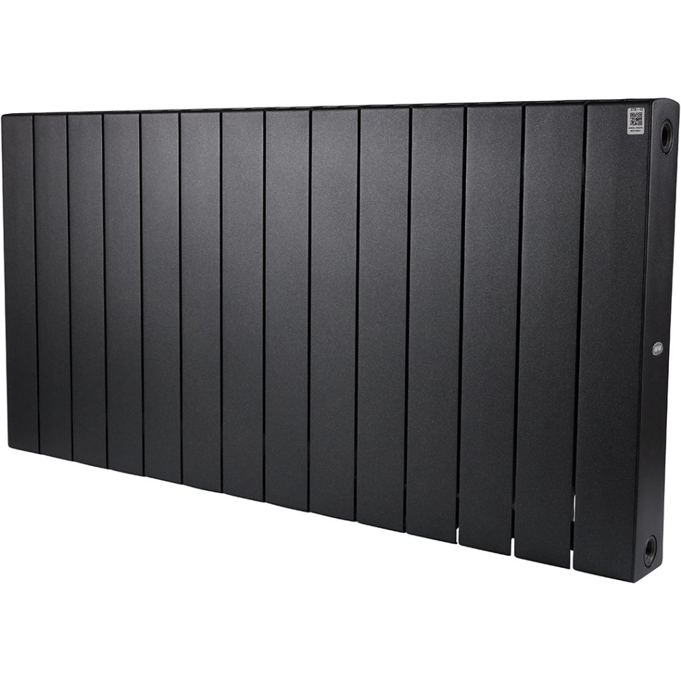 Биметаллический радиатор отопления Rifar Supremo 500 боковое подключение 14 секций антрацит