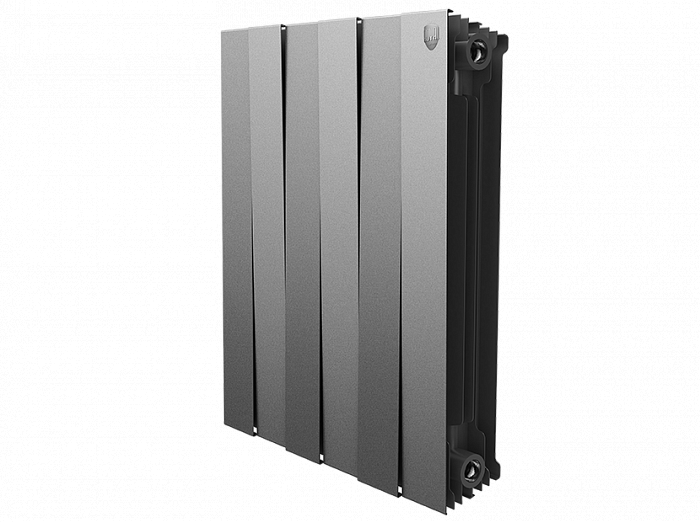 Биметаллический радиатор отопления Royal Thermo PianoForte 500 10 секций Silver Satin — фото 1
