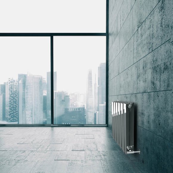 Биметаллический радиатор отопления Royal Thermo PianoForte 500 10 секций Silver Satin