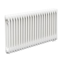 Стальной трубчатый радиатор Теплофорт ТР3057 ТВ 22 секции нижнее подключение 1/2 белый глянец