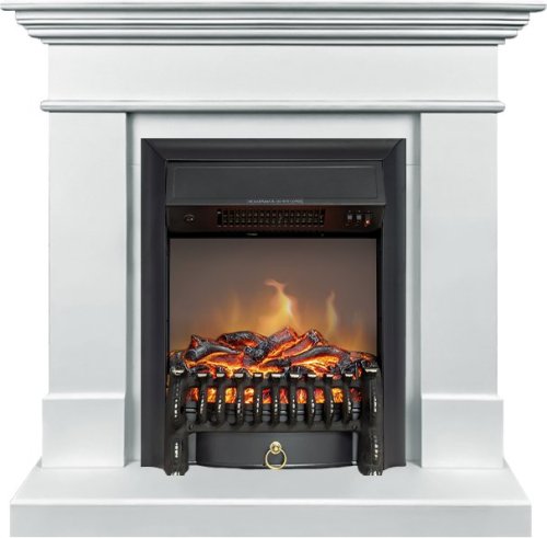 Каминокомплект Royal Flame California STD SFT с очагом Fobos FX Black белый (разборный) — фото 1